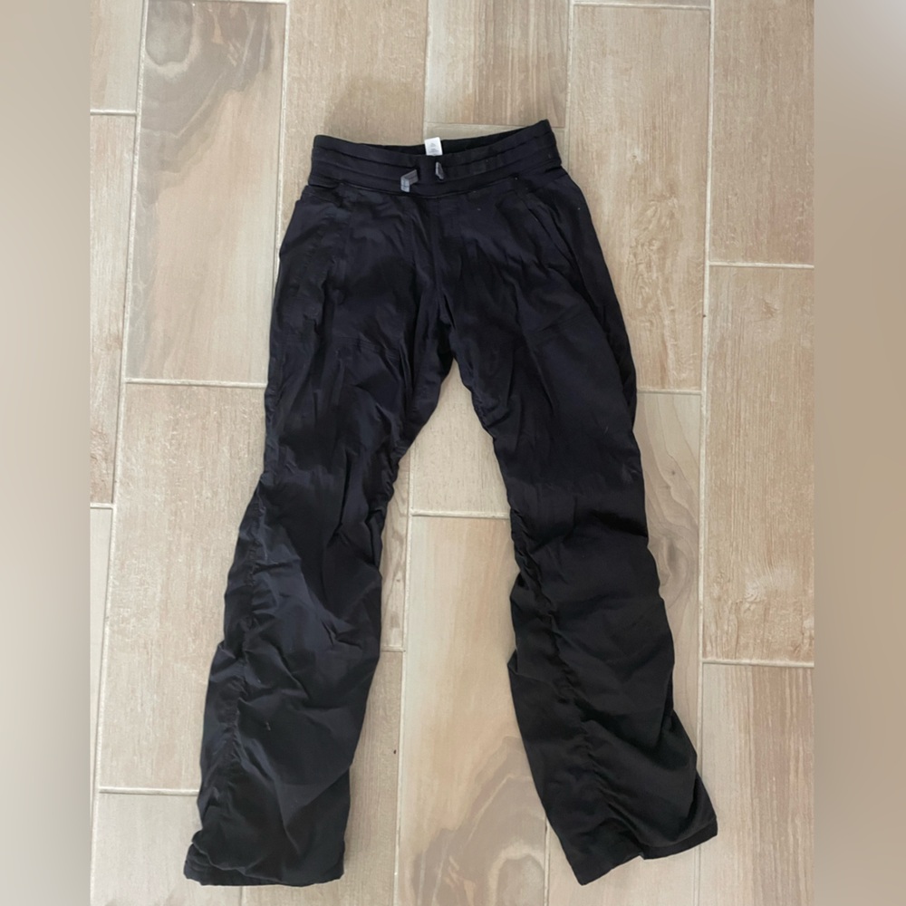 Black pants thick and warm for winter